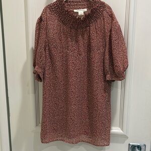 Spunky Pink Patterned Blouse